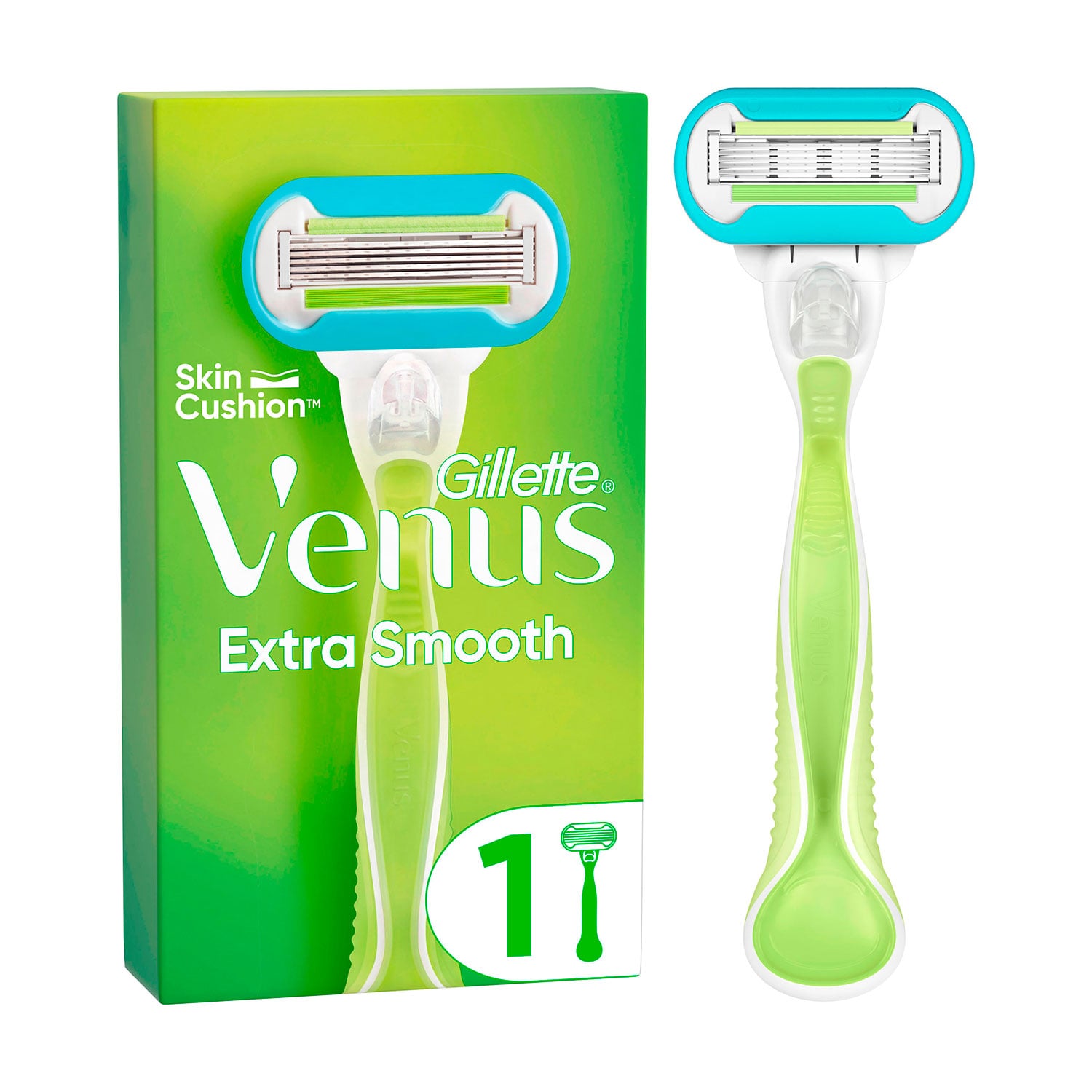 Станок для гоління жіночий (бритва) Gillette Venus Extra Smooth з 1 змінним картриджем